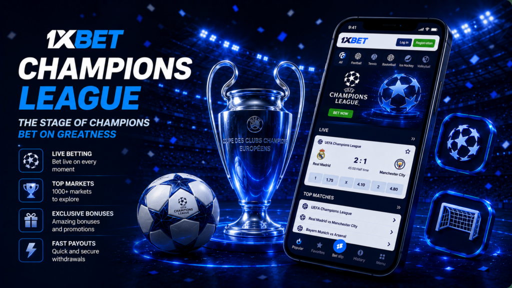 1xBet Ligue des champions de football
